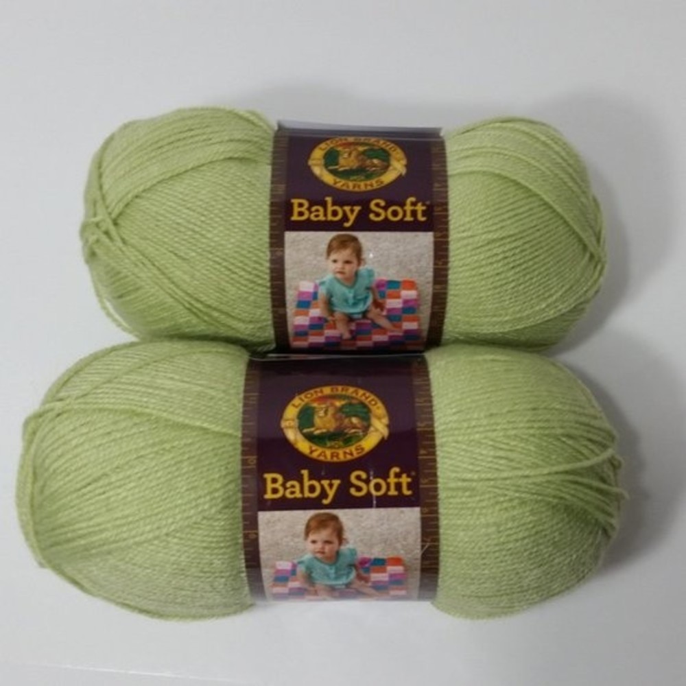 Lion Brand Yarns Baby Soft Sweet Pea 4 Skeins